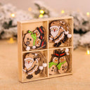 Charming Wooden Christmas Gnome Ornaments for Tree Decor