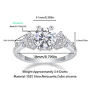 Elegant Gold Plated Moissanite Ring