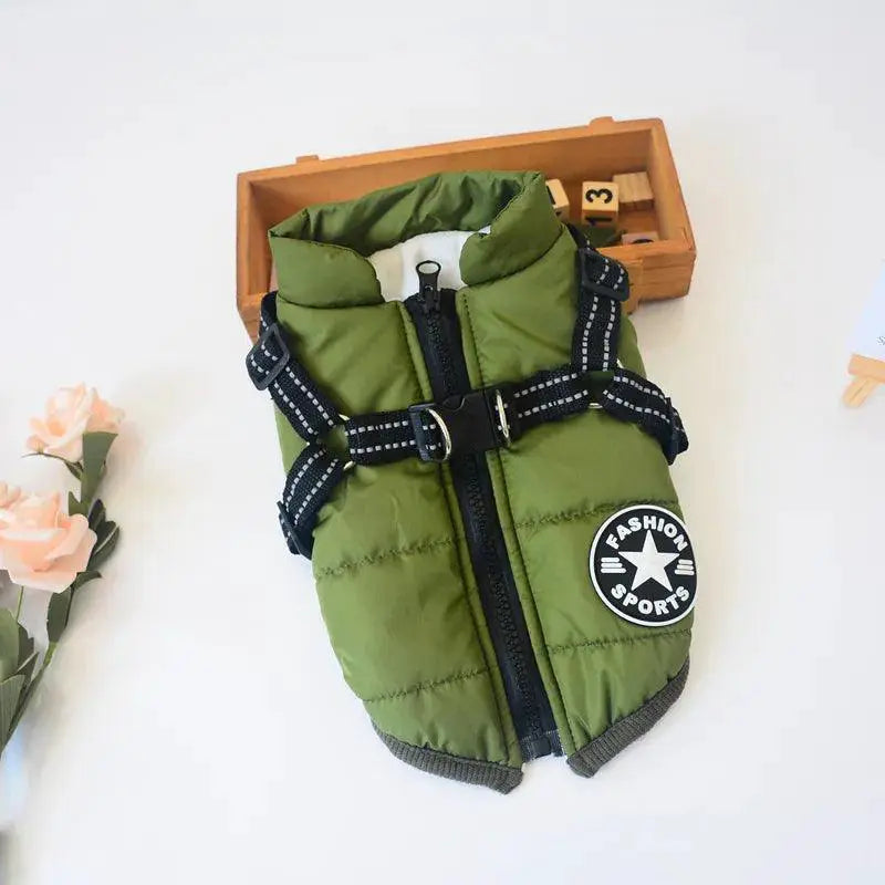 Winter Waterproof Dog Jacket For Small Breeds Stylish Coat