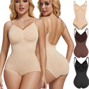 Seamless Backless Bodysuit Shapewear for Women Tummy Control