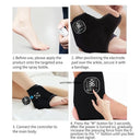 12 modes and 36 gears Heated Ankle Foot Massager - Rechargeable EMS Muscle Stimulator With Red Light For Deep Pain Relief