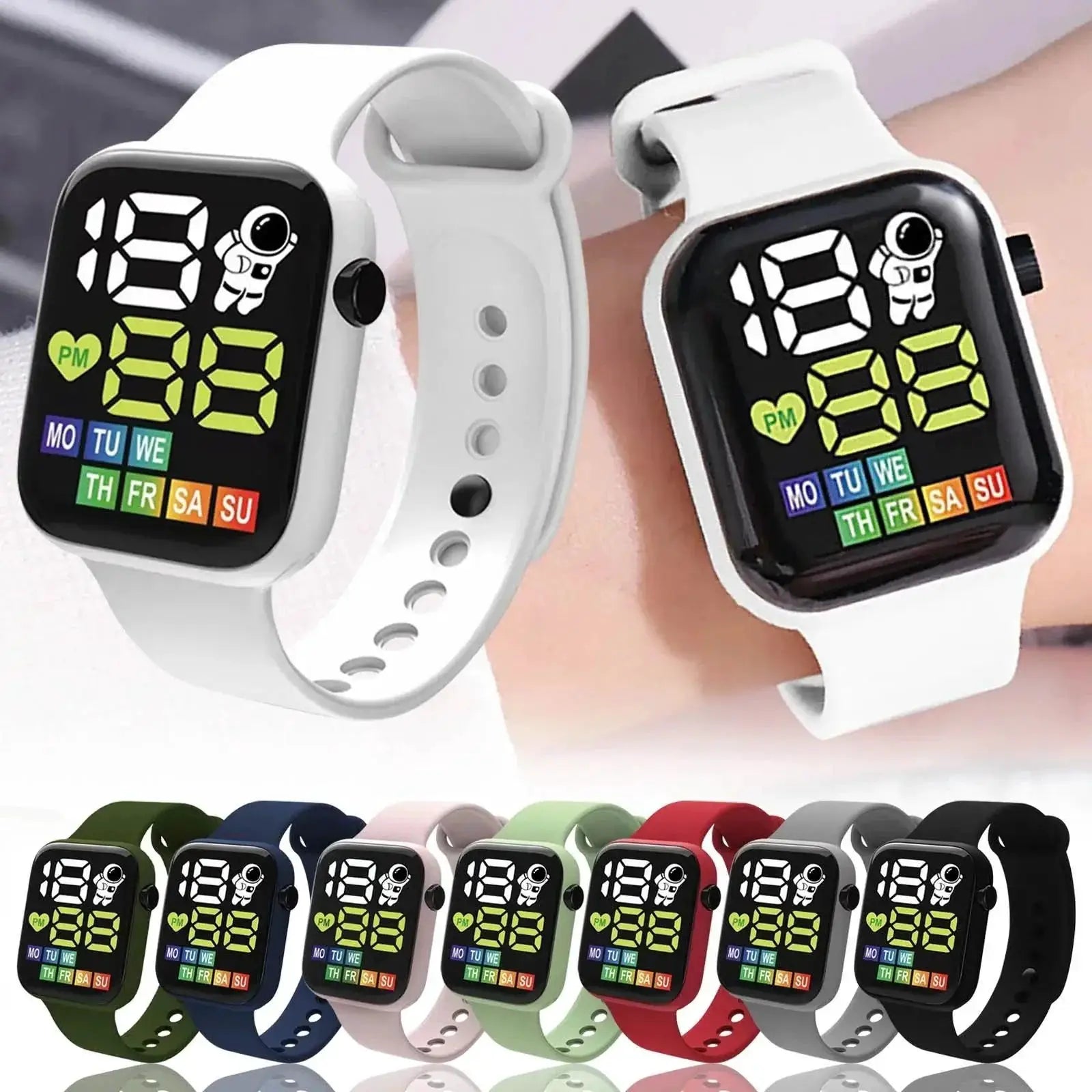 Kids LED Smart Watch Eco Friendly Design for Active Kids