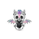 Sterling Silver Fire Dragon T-rex