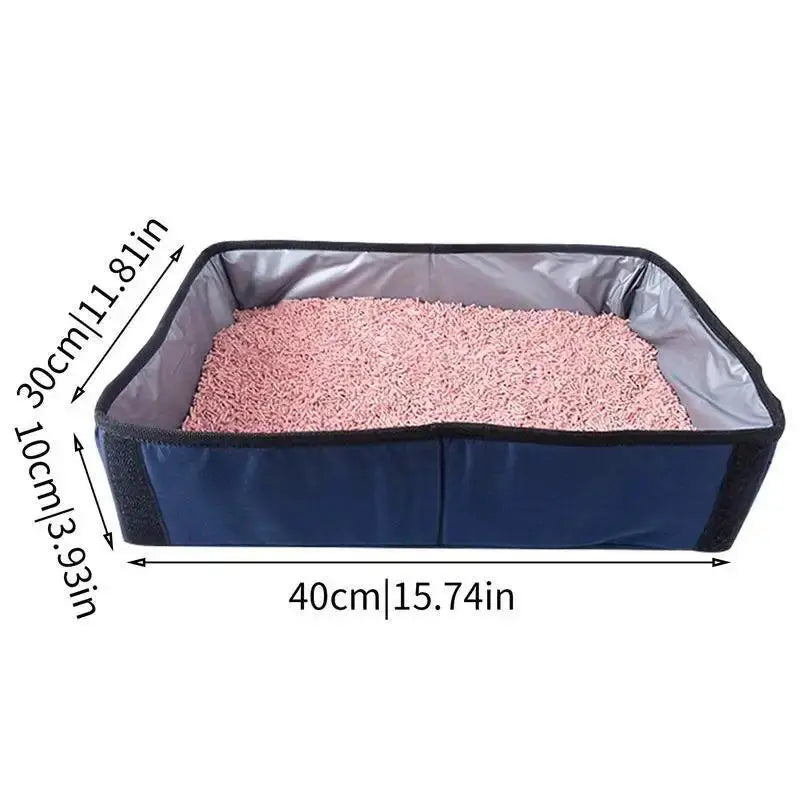 PawVoyage Portable Cat Litter Box Waterproof Travel Cover