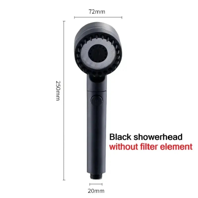 High Pressure Filter Shower Head 3 Mode Adjustable Spray - OurLum.com
