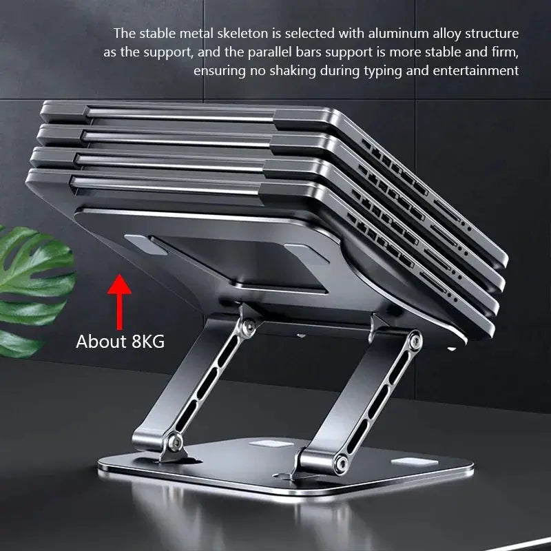 Pantxike Foldable Aluminum Laptop Stand For 10 To 17 Inch