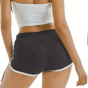 Acrylic High-Waisted Yoga Workout Shorts Anti-Walking Tech