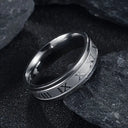 Stainless Steel Punk Roman Numeral Unisex Ring