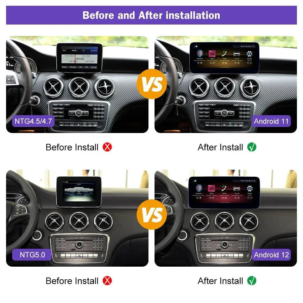 Android 12 Multimedia Player 8GB 128GB For Benz A CLA GLA