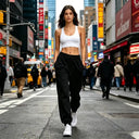 Womens Sweatpants Daily Casual Sportswear Elastic