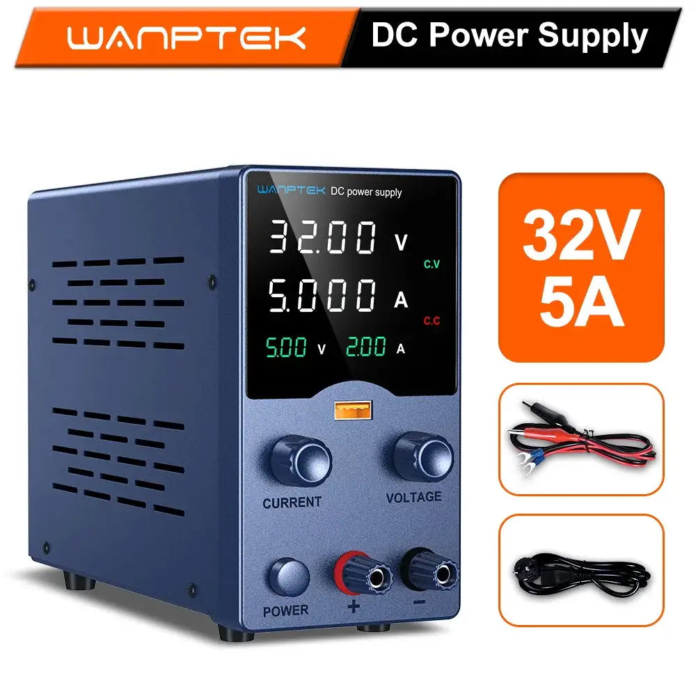 Lab Power Supply Encoder Adjustment Adjustable DC Power Supply 30V 10A 5A Bench Power Source 120V 60V 5A 3A for Gold-Plating
