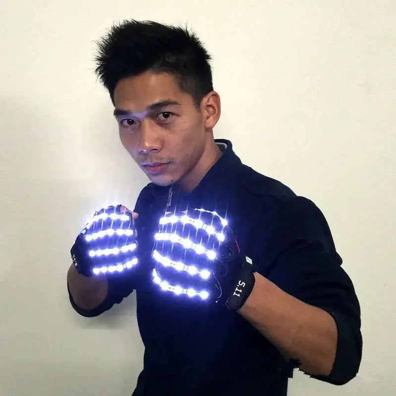 6 Colors Light Emitting Gloves for DJ Party Cosplay