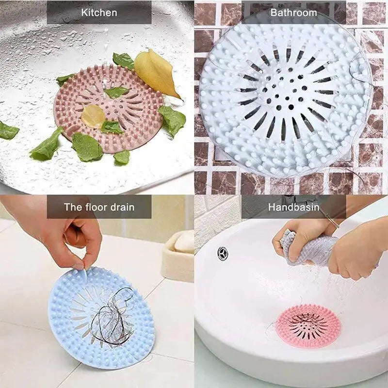 Hair Stopper Sink Strainer Filter For Clog Free Drains