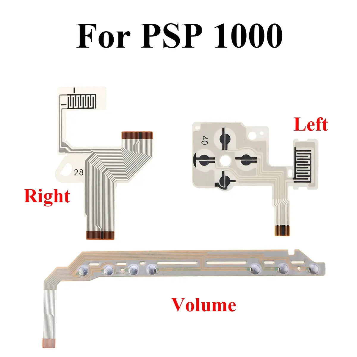 YuXi For PSP 3000 2000 1000 Direction Cross Button Left Key Volume Right Keypad Ribbon Wire For PSP2000 PSP3000 Flex Cable