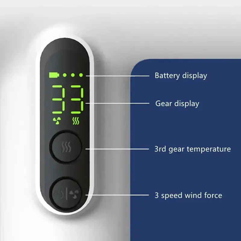 Cordless Hair Dryer Portable Wireless USB Charging Display