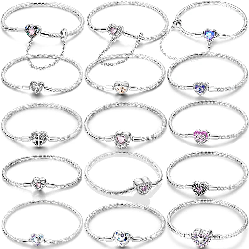 Sterling Silver Heart Shaped Series
