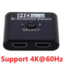 4K HDMI Bi-Directional Video Switch for Seamless Gaming