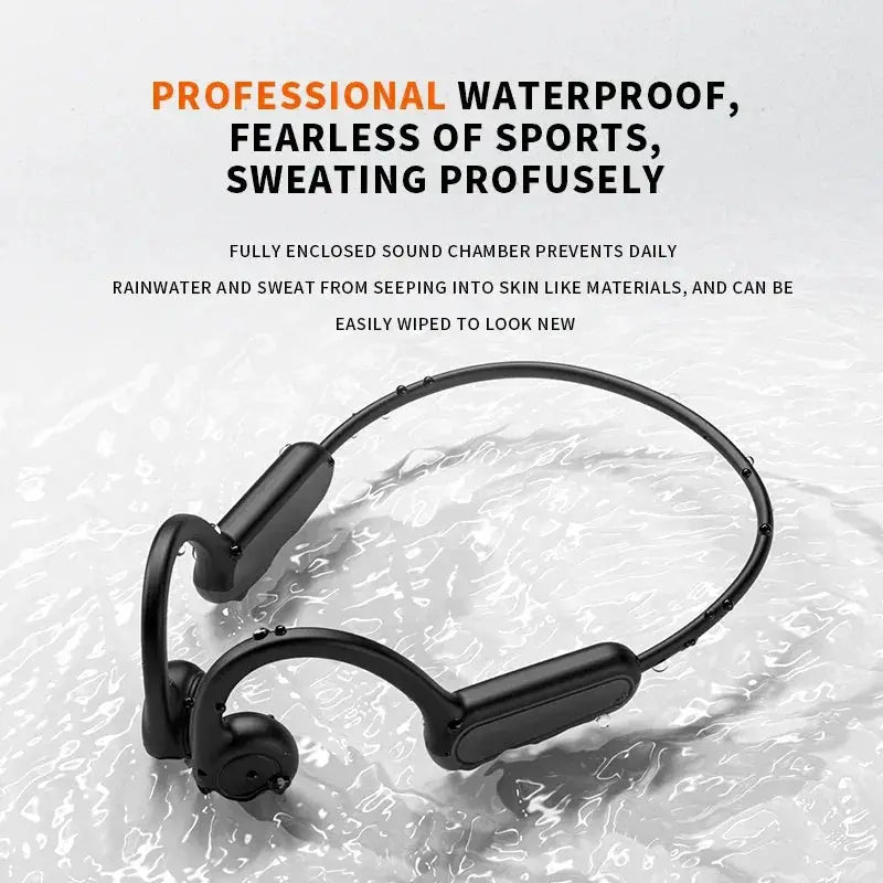 Real Bone Conduction Wireless Sport Headphones Earphones