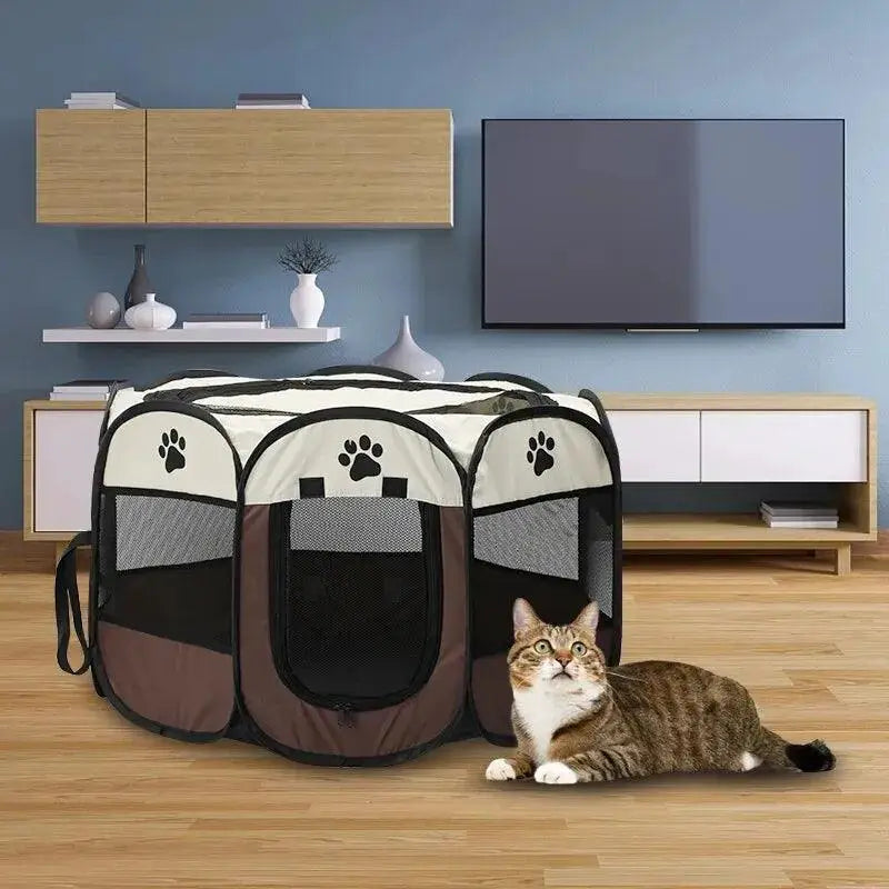 Portable Octagonal Pet Tent Kennel For Large Dogs And Cats