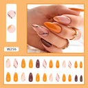 24Ps Set Square Head Coffin Pink Matte French Fake Nails