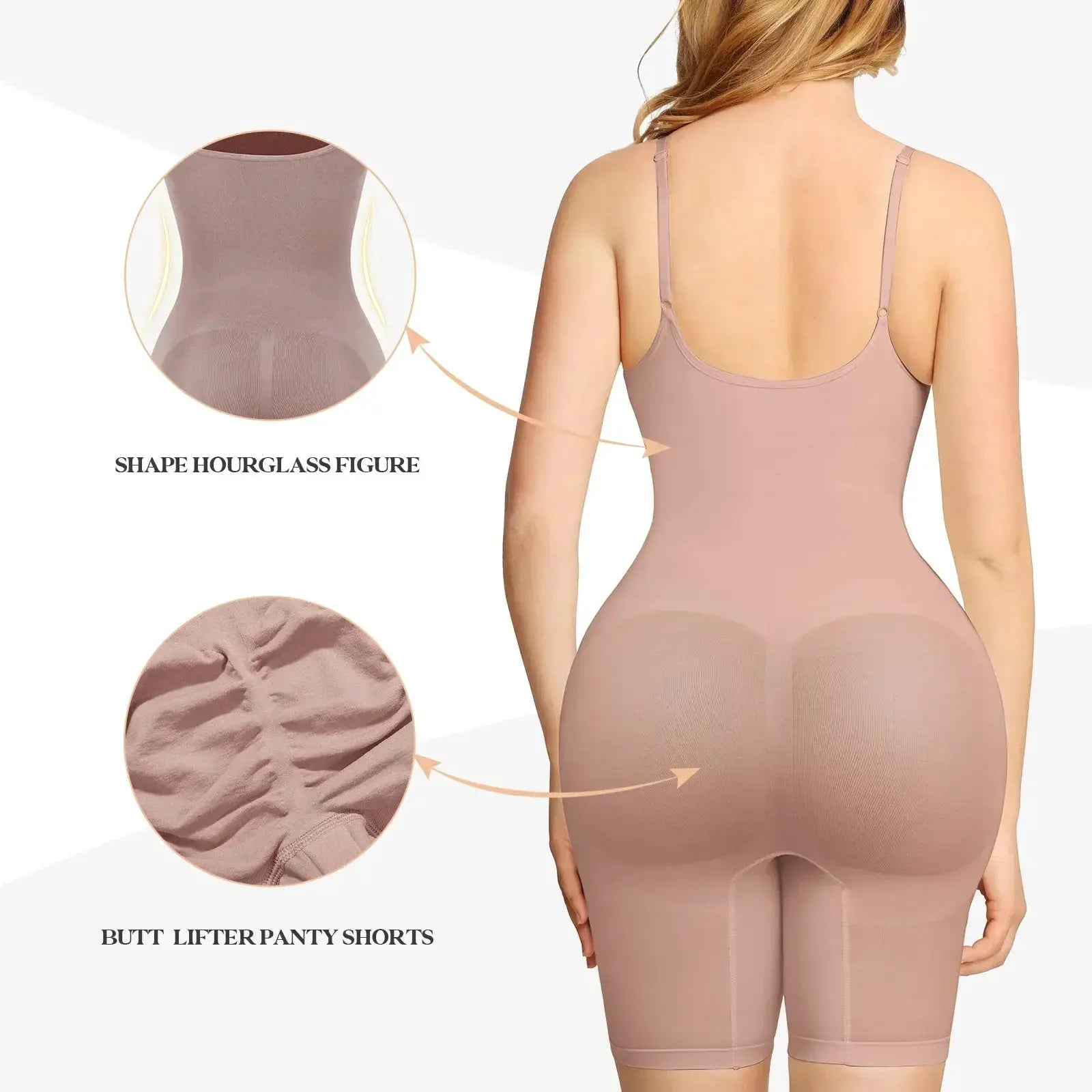 Sculpting Seamless Bodysuit for Women Push Up Butt Lifter