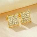 Gold Filled Square Stud Earrings