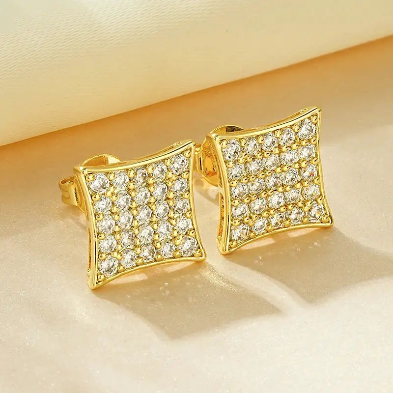Gold Filled Square Stud Earrings — product image 5