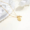 Gold Cross Pendant Necklace For Women