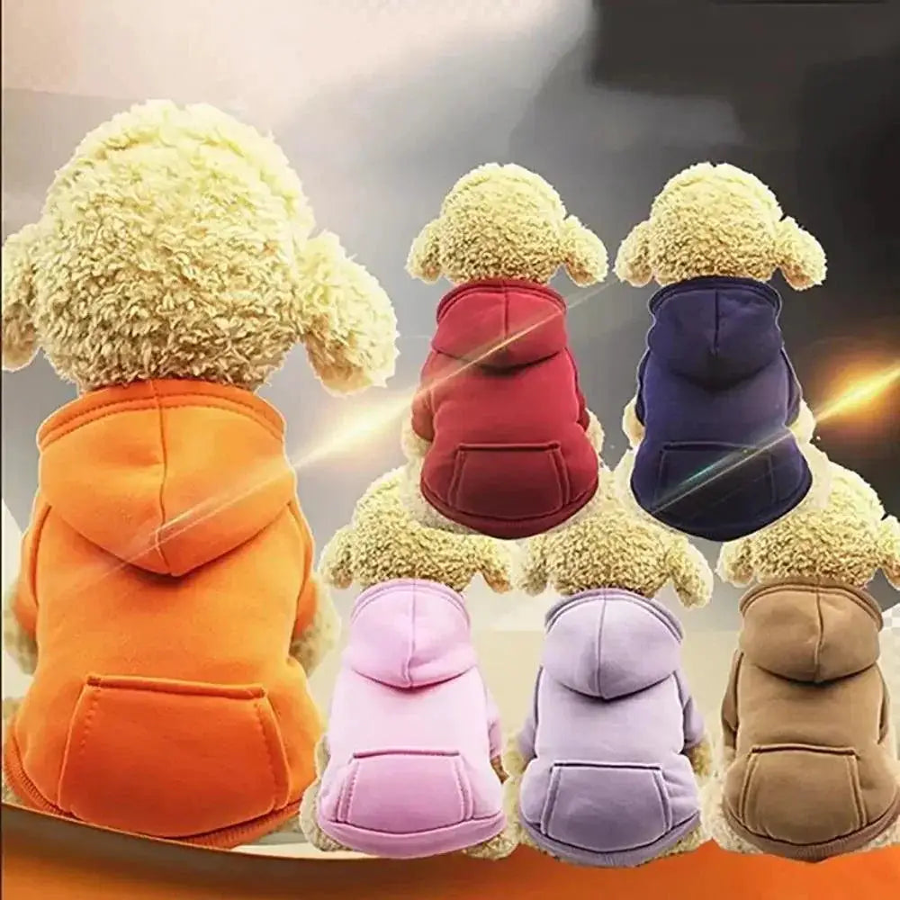 Hooded Pet Sweatshirt Warm Winter Hoodie For Pets Everyday