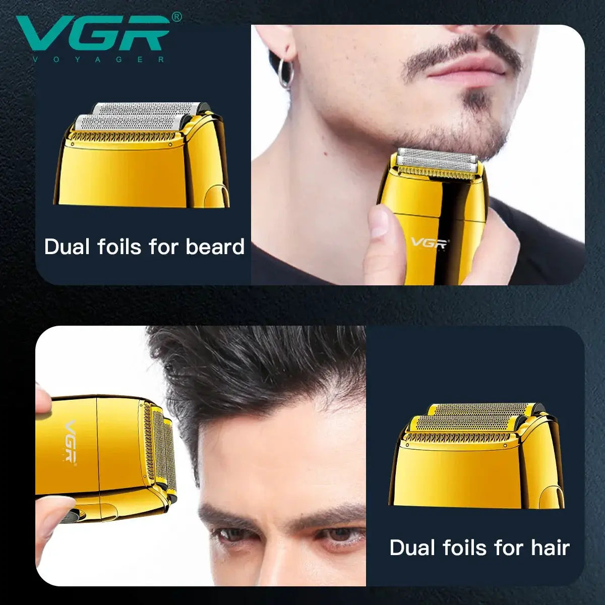VGR Shaver V399 Rechargeable Electric Shaver Beard Trimmer