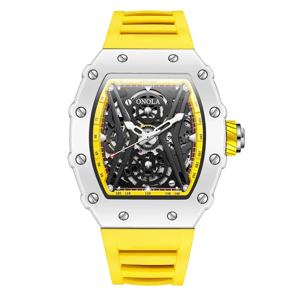 Onola Tonneau Skeleton Mechanical Watch — product image 9