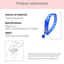 Cartoon Paw Print Pet Collar with Safety Bell Adjustable