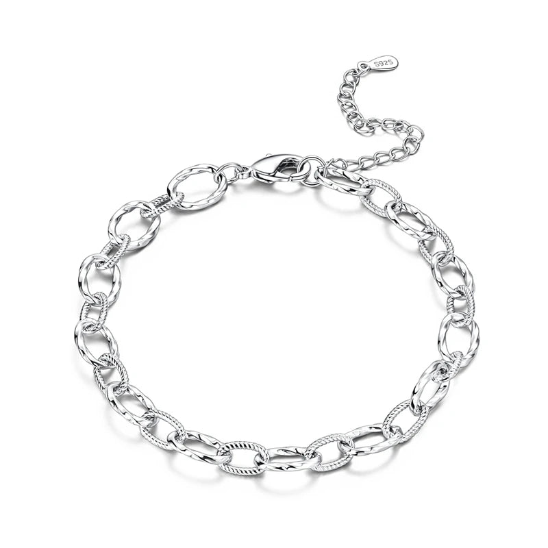 S Sterling Silver Bracelet Zirconia