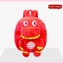 Soft Plush Dino School Backpack for Kids