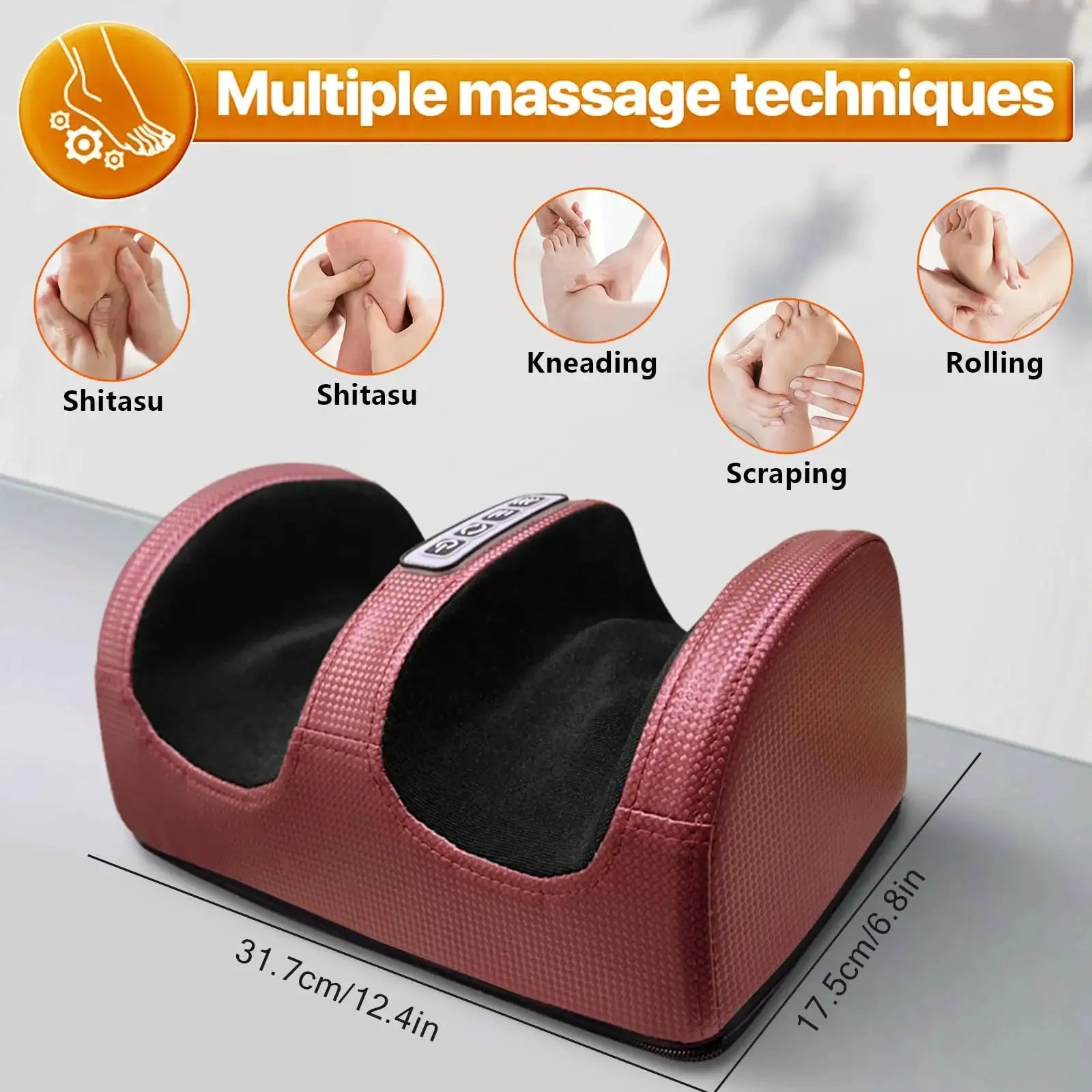 Foot massage machine Foot kneading foot leg massager electric heating home leg machine Christmas gifts, Valentine's Day gifts, M