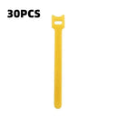 10/30/50pcs Multi-Purpose Fastener Cable Straps Tape Cable Ties Reusable Hook Loop Strips Wire Ties Cables Organizer Cord Wraps