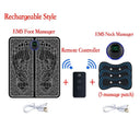 Electric EMS Foot Massager Pad Portable EMS Muscle Stimulation Massage Mat Relief Pain Relax Feet Slimming Shaping