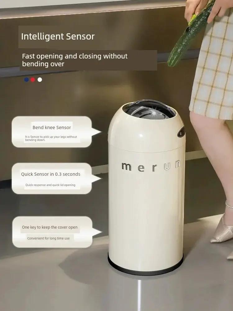 Merun Inductive Kitchen And Bathroom Ashbin 12L Trash Can