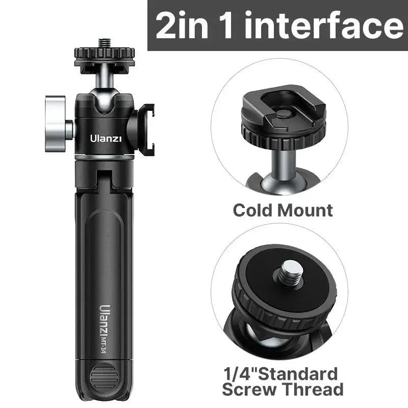 Ulanzi U Vlog Lite Mini Tripod With 360 Ball Head Cold Shoe