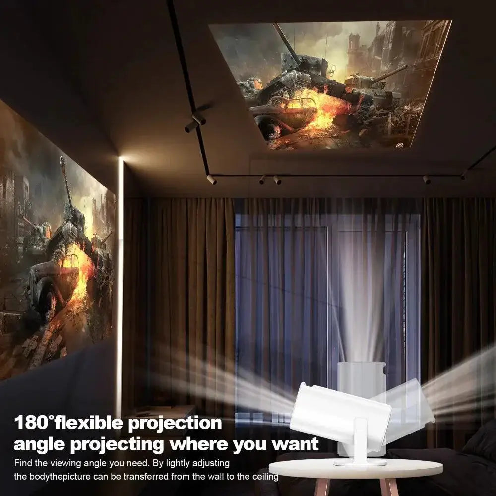 Hongtop Smart Mini Projector Android 11 WiFi6 720P Portable