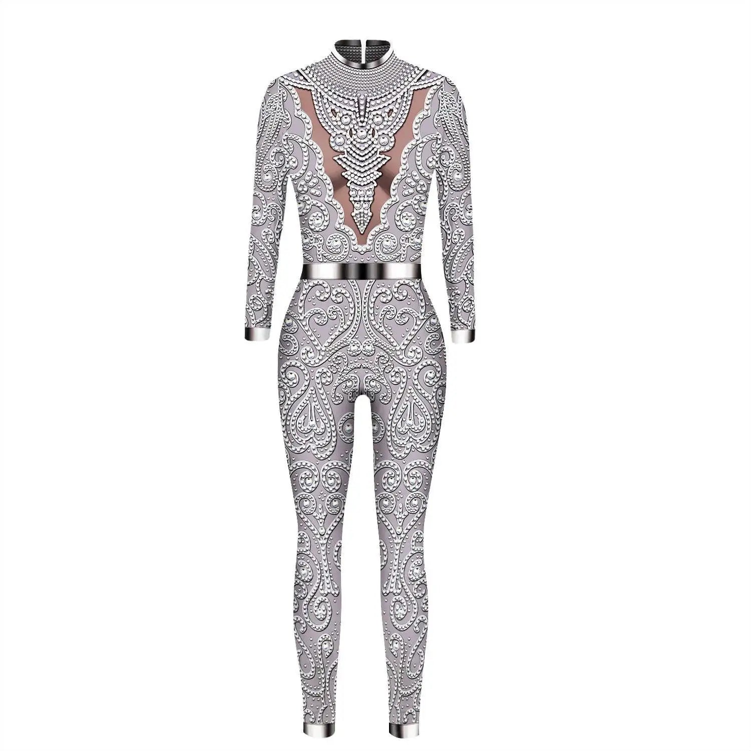 Feline Fantasy Halloween Cat Costume 3D Print Jumpsuit
