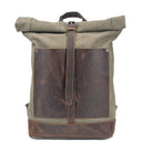 Canvas Backpack Waterproof Roll Top