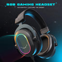 Dynamic RGB Gaming Headset with Mic Over-Ear 7.1