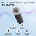 Wireless Lavalier Microphone - Noise Canceling