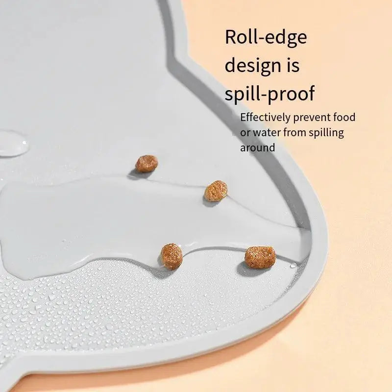 Silicone Pet Food Mat Portable Waterproof Non Slip Pad