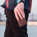 RFID-Blocking Men's Cardholder for Stylish Business Travel