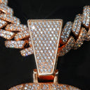 Iced Out D Monkey Pendant