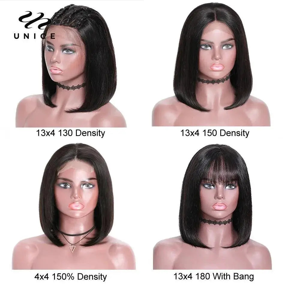 UNice Sleek Lace Front Bob Wig Effortless Glam Look