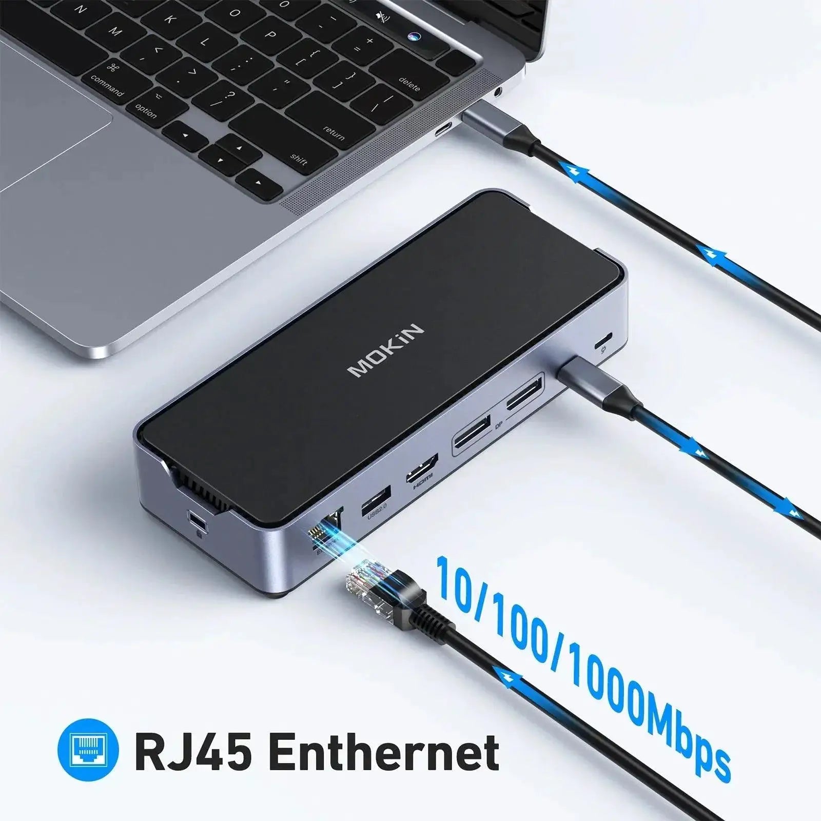 Fifteen In One USB C Docking Station HDMI DP USB Hub