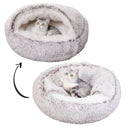 Winter Dog Plush Round Bed Mattress for Small Medium Pets
